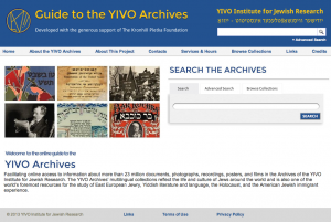 Online Guide to the YIVO Archives - Homepage