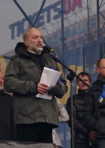 Josef Zissels at the Kiev Maidan.